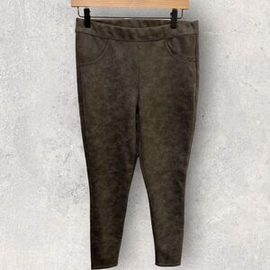 Knox Rose Faux Leather Pull-On Pants Skinny Leg Brown‎ Size Black Size Small